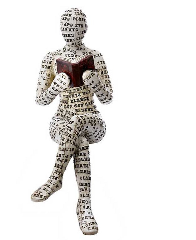 Creative Resin Reading Woman Statue