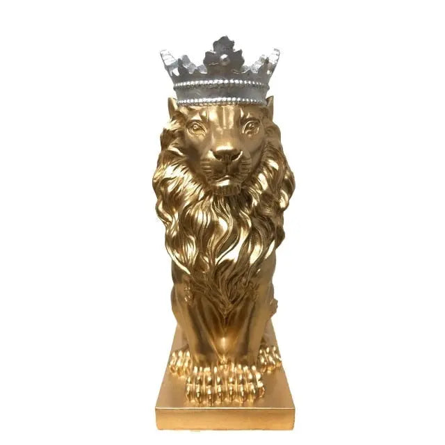 Crowned Lion Statue