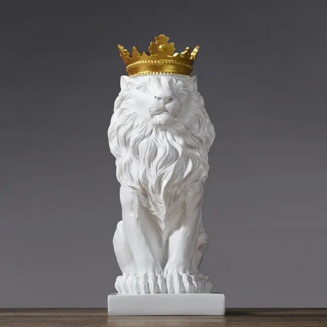 Crowned Lion Statue