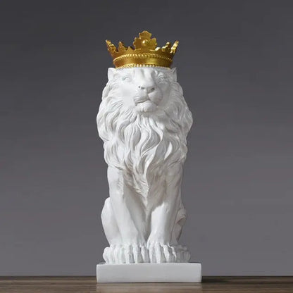 Crowned Lion Statue