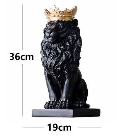 Crowned Lion Statue