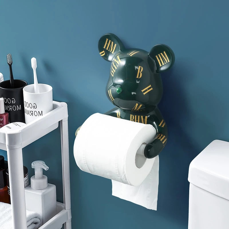 BHM Bear Toilet Roll Holder