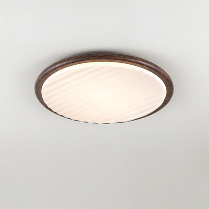 Round Wooden LED Bedroom Ceiling Light lamp