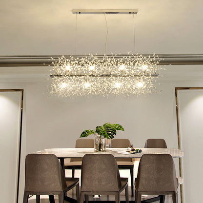 Luna Elegant LED Pendant Lights - White and Gold Metal for Living Room and Dining Room