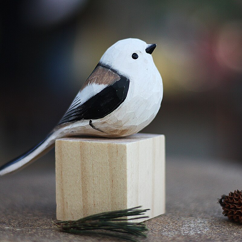 Wooden Bird Figurines