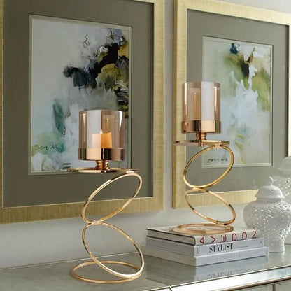 Elegant Metal Candle Holders