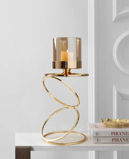 Elegant Metal Candle Holders