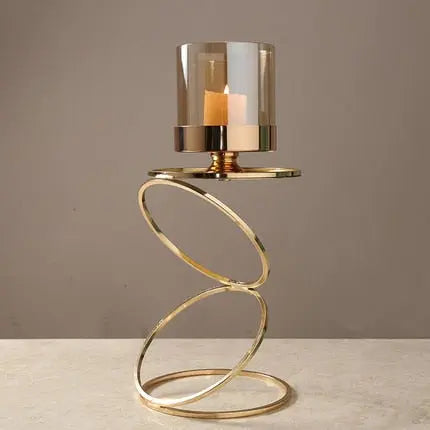 Elegant Metal Candle Holders