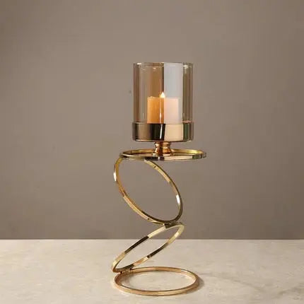 Elegant Metal Candle Holders