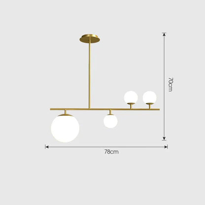 Elodie Minimal Ball Chandelier