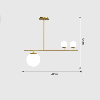 Elodie Minimal Ball Chandelier