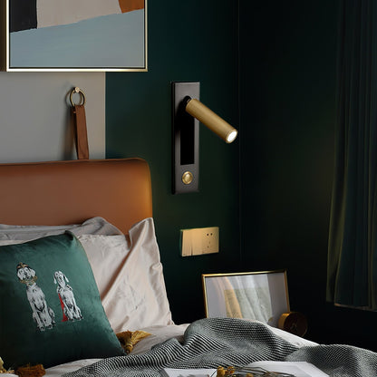 Embedded bedside table sconce