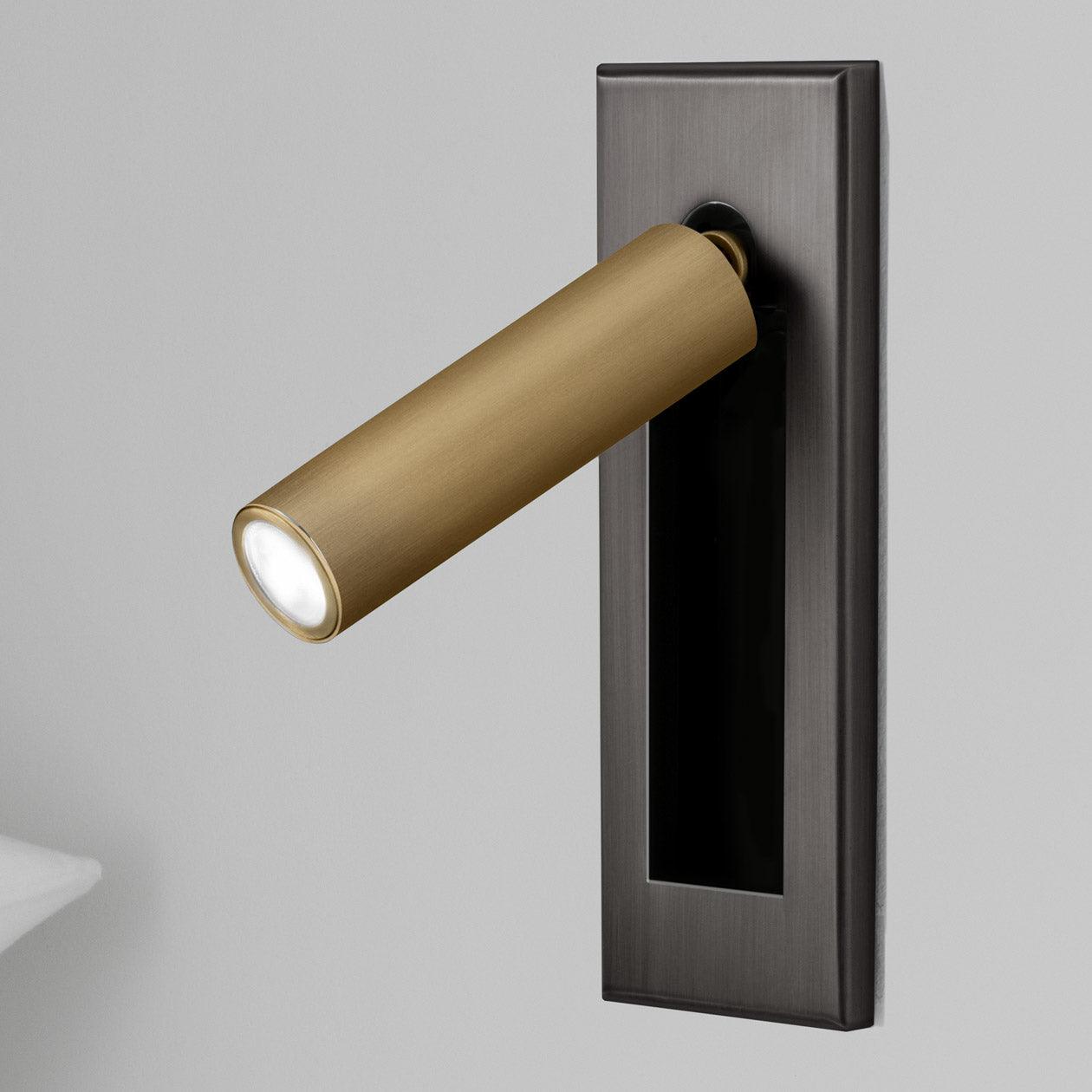 Embedded bedside table sconce