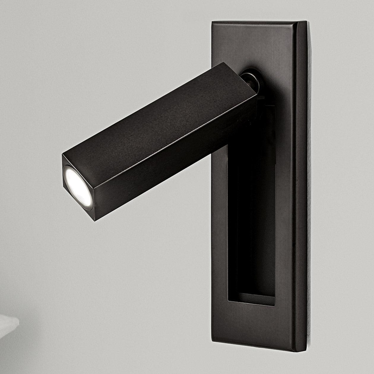 Embedded bedside table sconce