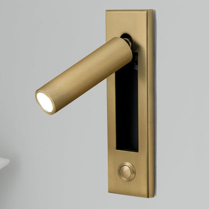 Embedded bedside table sconce