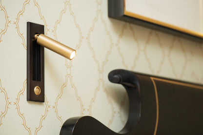 Embedded bedside table sconce