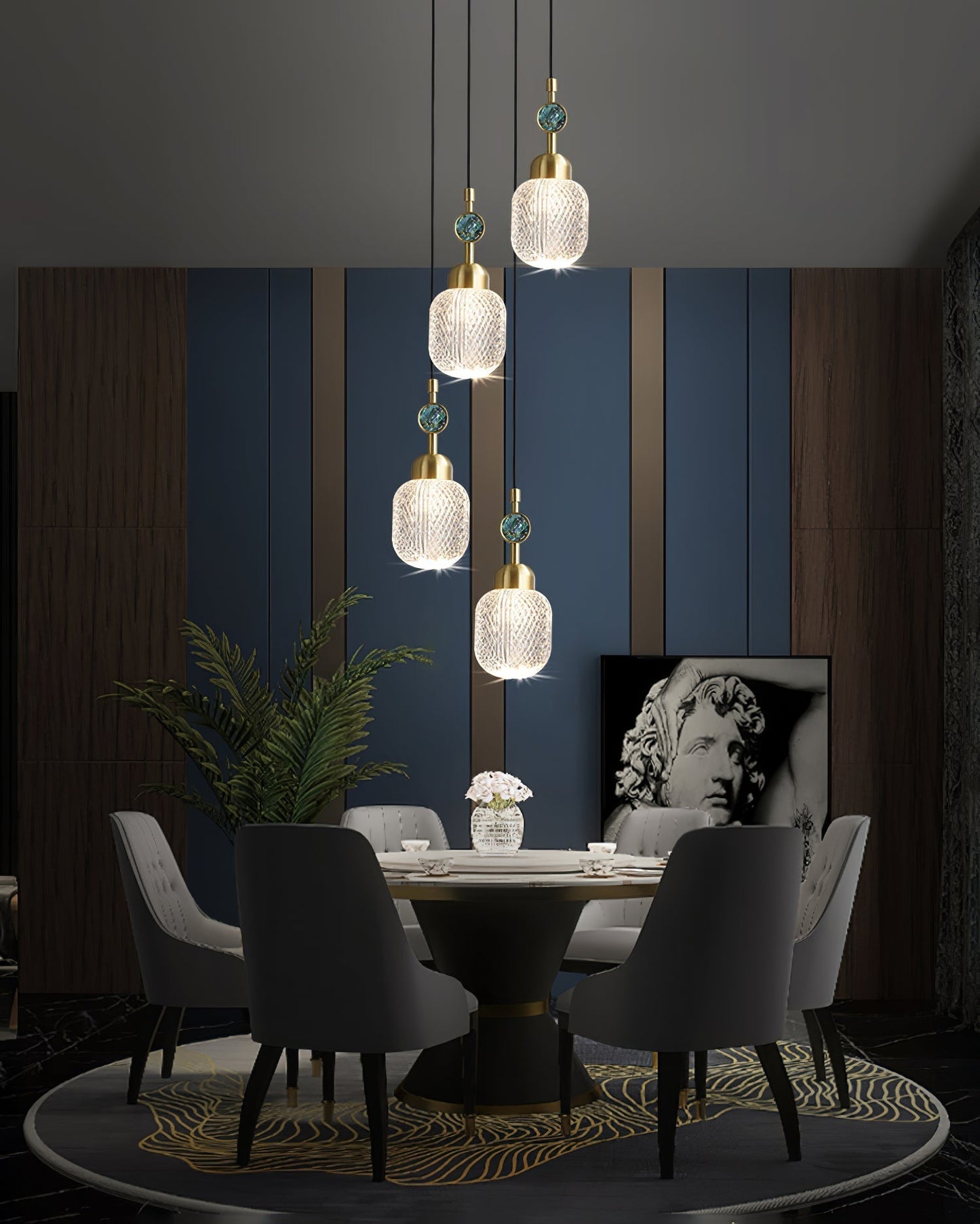 Miravique Glass Pendant Lamp