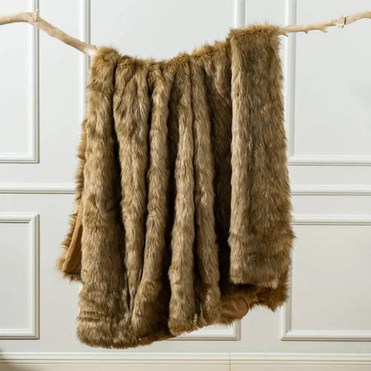 Faux Fur Ombre Throw