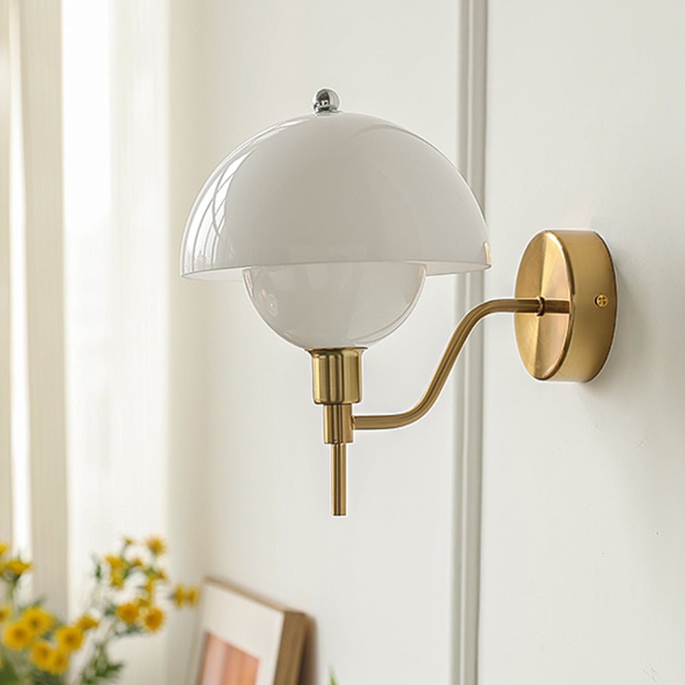 Cream Mushroom Walkway Wall Light