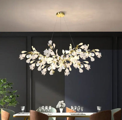 Ceramic Petal Chandelier