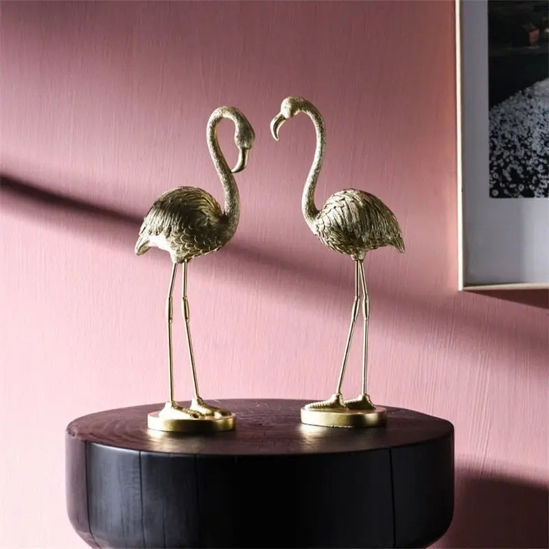 Golden Flamingo Ornament