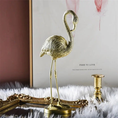 Golden Flamingo Ornament