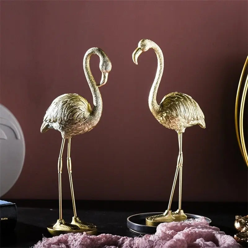 Golden Flamingo Ornament