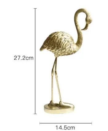 Golden Flamingo Ornament