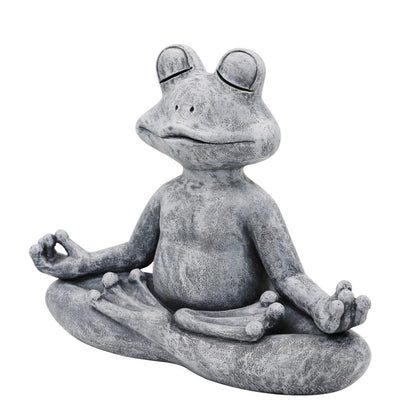 Zen Frog Yoga Statue