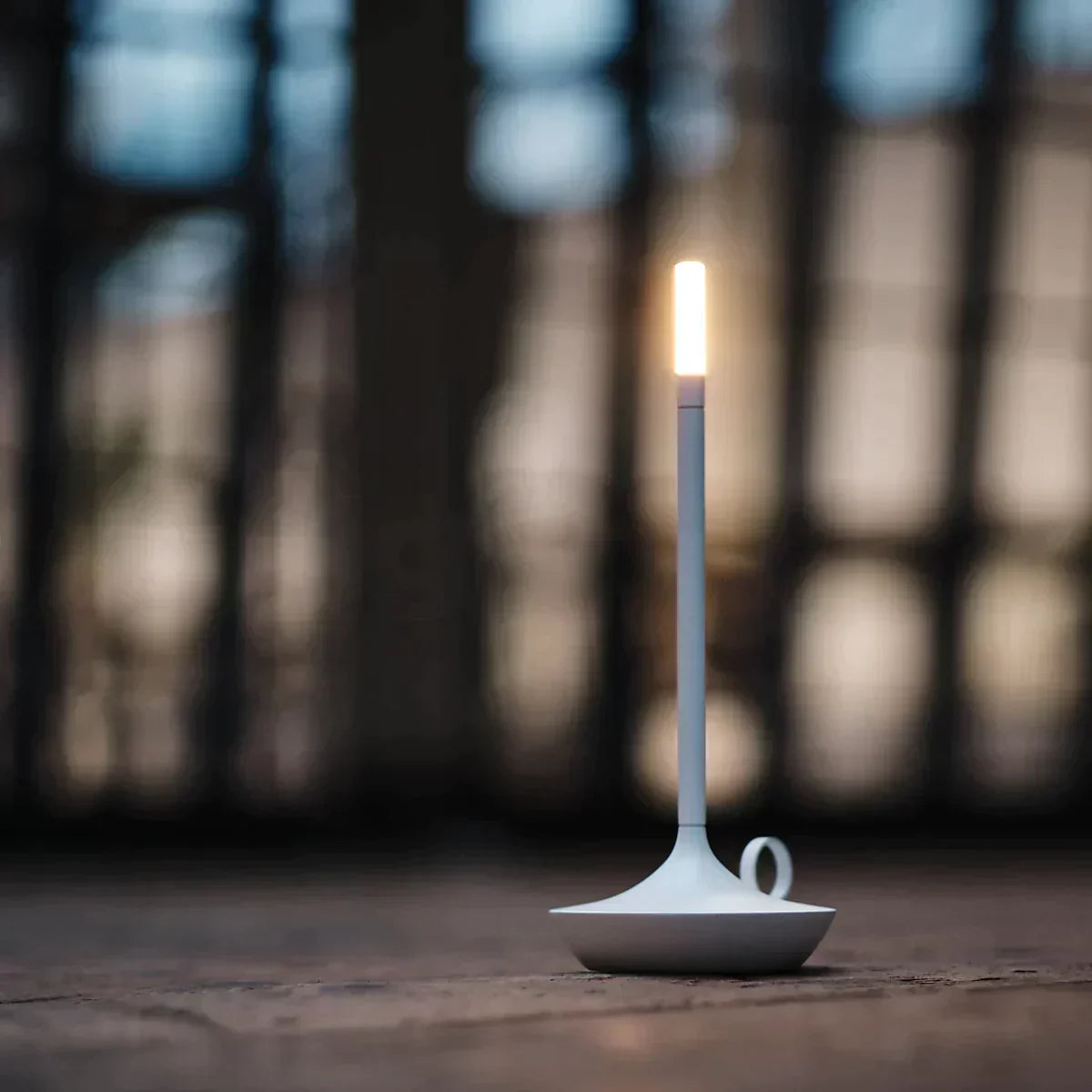 Nordic Candle Holder Light – Minimalistic Scandinavian Table Lamp