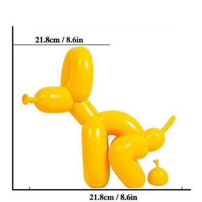 Balloon Dog Pooping Statue