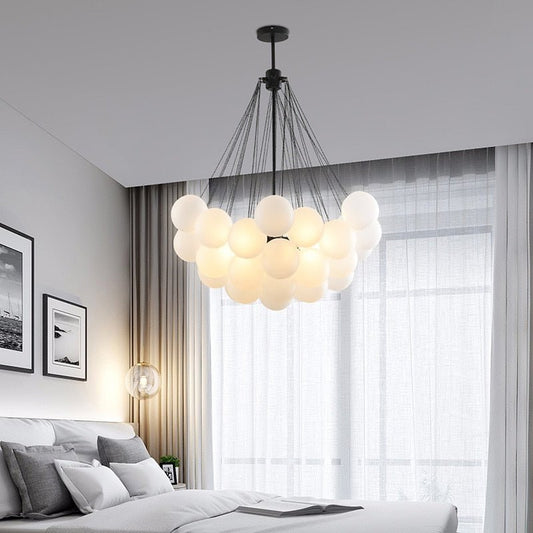 Pendant Light with Frosted Glass Balls