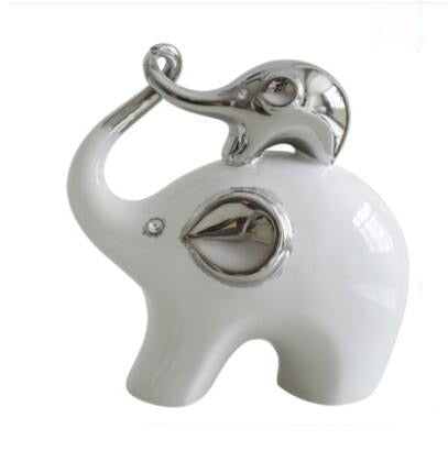 White Elephant Ceramic Sculpture