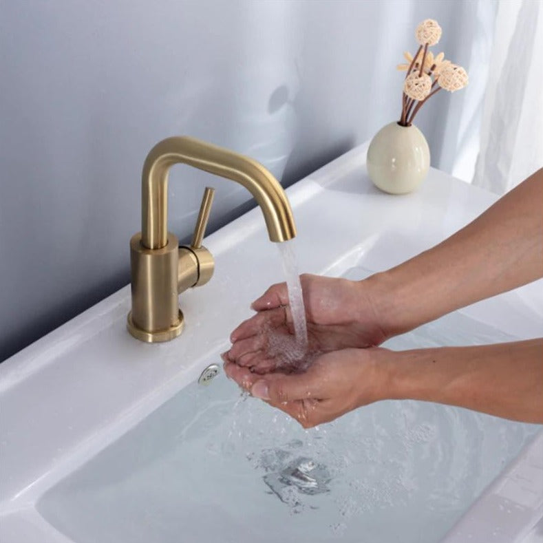 Miravique Brass Single Handle Bathroom Faucet