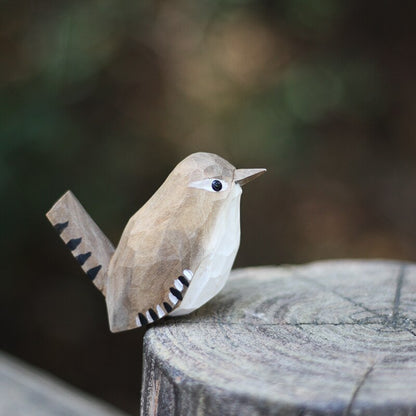 Wooden Bird Figurines