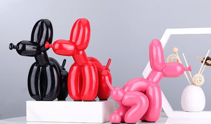 Balloon Dog Pooping Statue