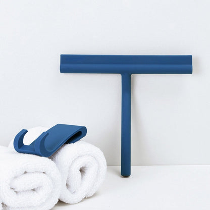 Retro Silicone Squeegee for Shower with Storage Holder