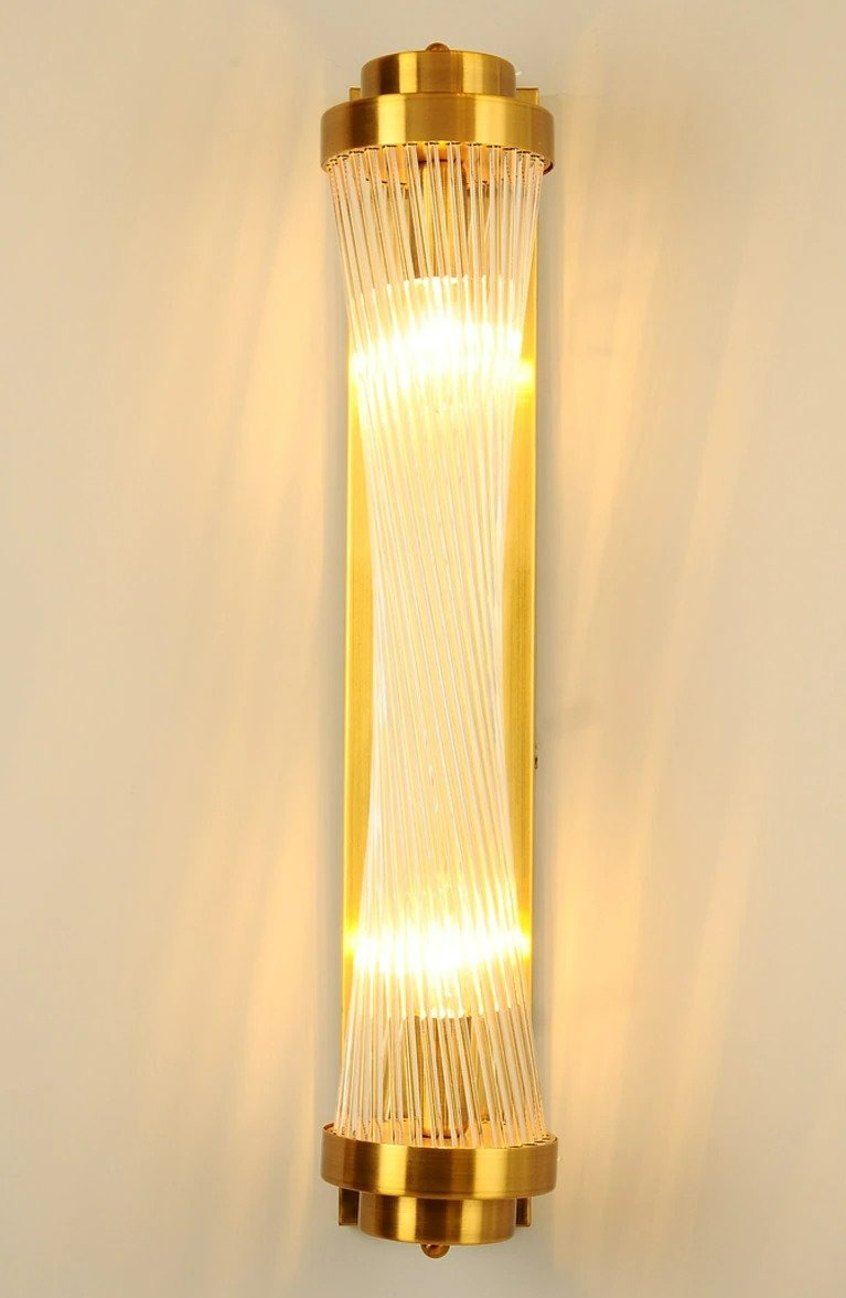 Miravique Glass Column Wall Sconce