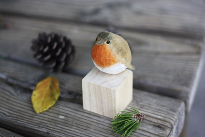 Wooden Bird Figurines