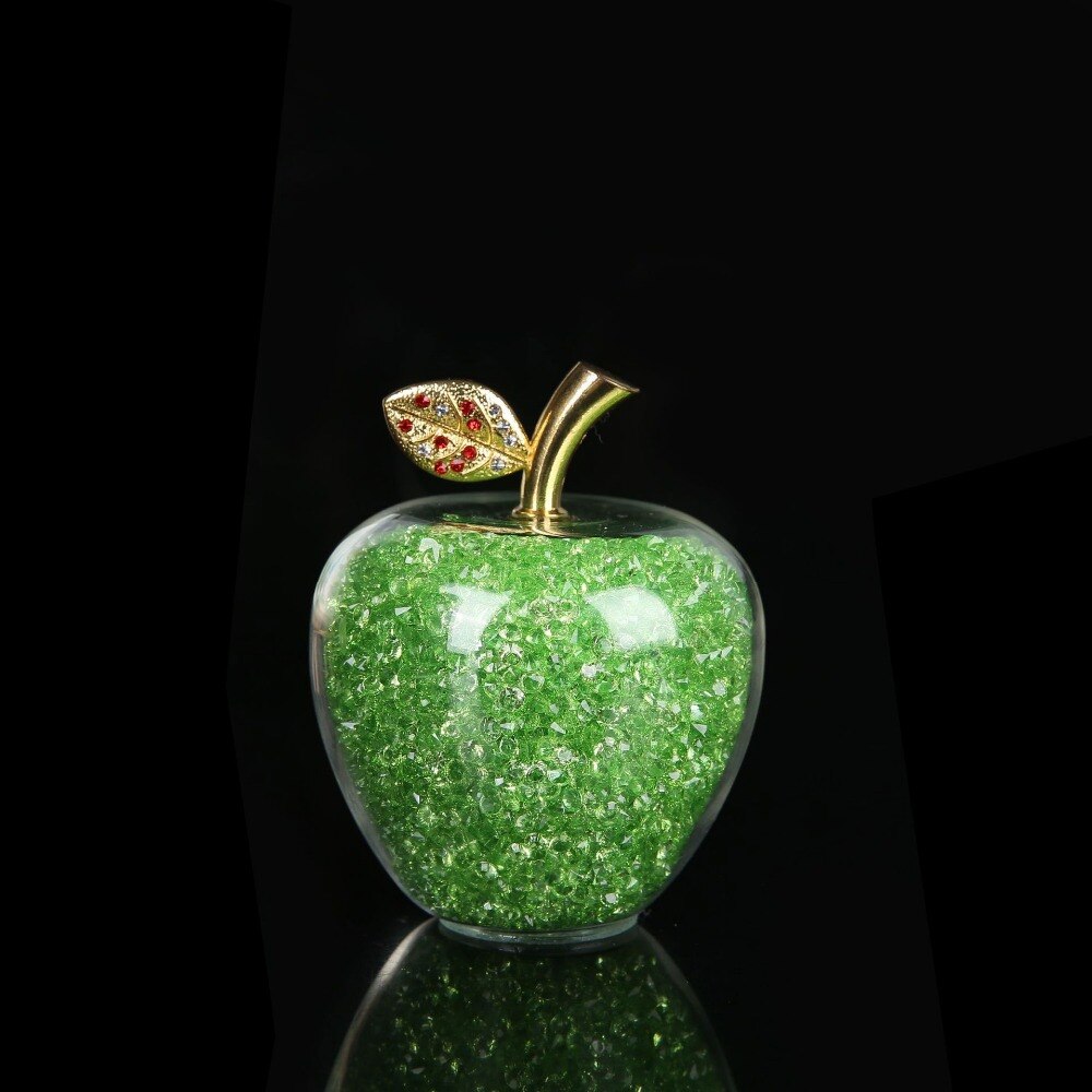 Miravique Handmade Crystal Apple Figurine