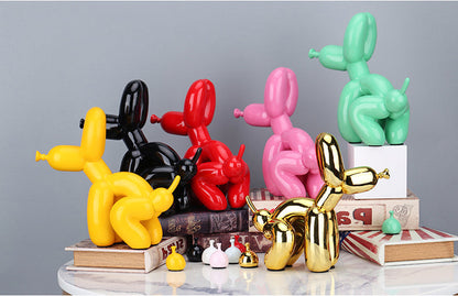 Balloon Dog Pooping Statue