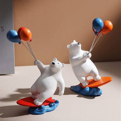 Balloon Polar Bear Surfer