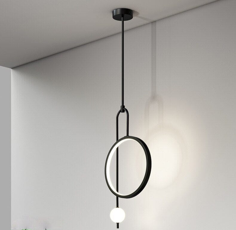 Modern Gold Ring Pendant Light