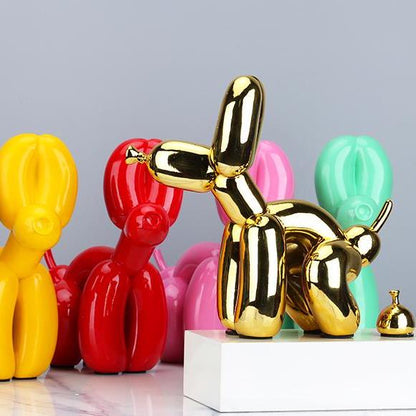 Balloon Dog Pooping Statue