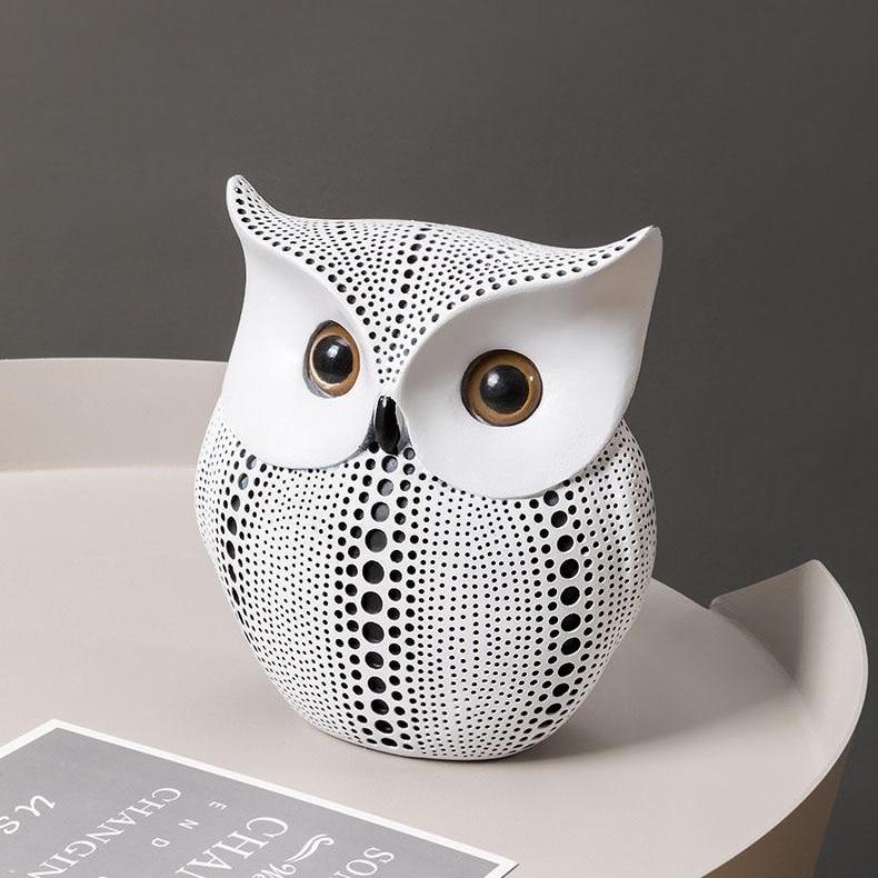 Abstract Owl Figurine