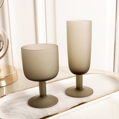 Ombre Frosted Wine Glass & Cup