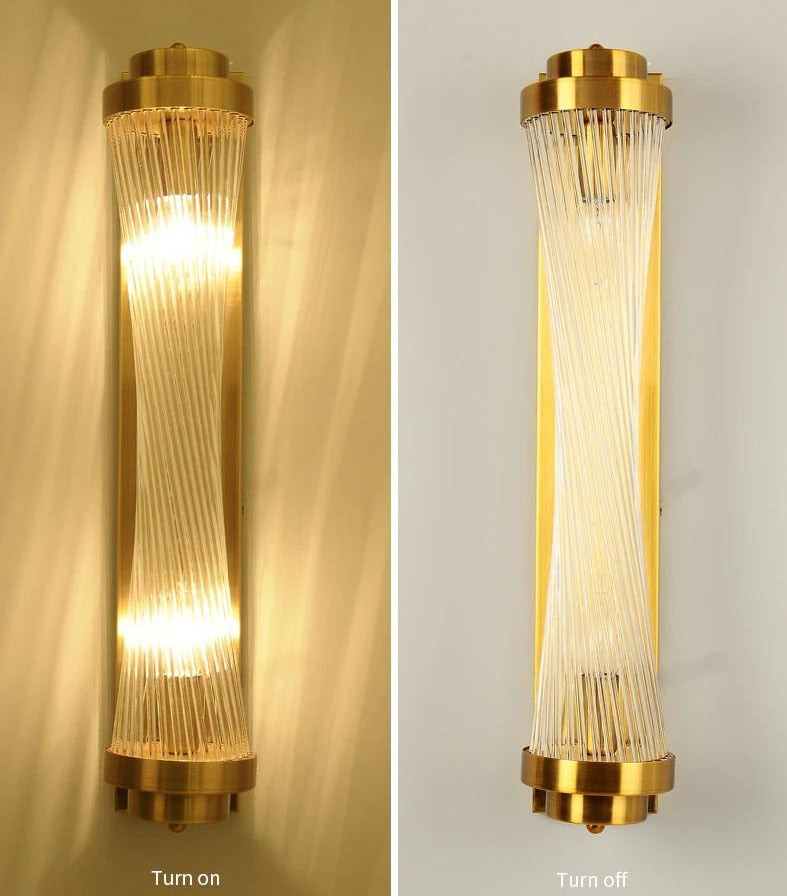 Miravique Glass Column Wall Sconce