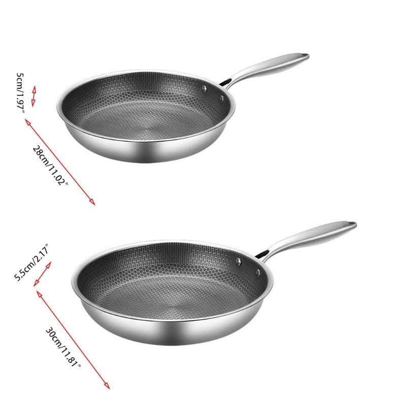 KitchenPro | Non-Stick Stainless Steel Frying Pan