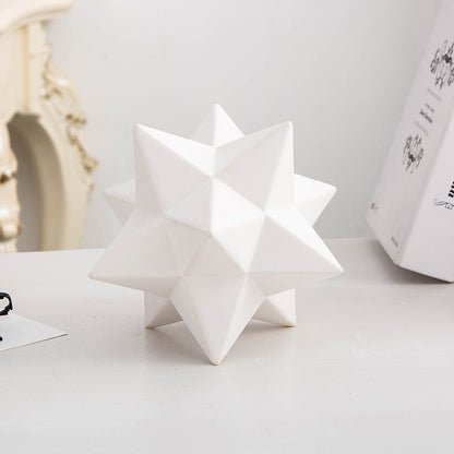 Porcelain Geometry Shape Model Home Decor Sulpture