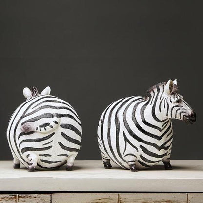 Chubby Zebra Figurine